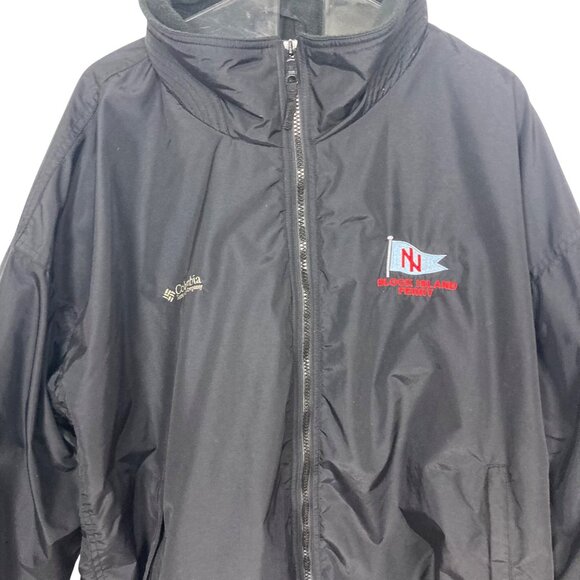 Vintage Columbia Block Island Ferry Jacket Mens XXL Black Fleece Lined Nautical - Picture 3 of 12